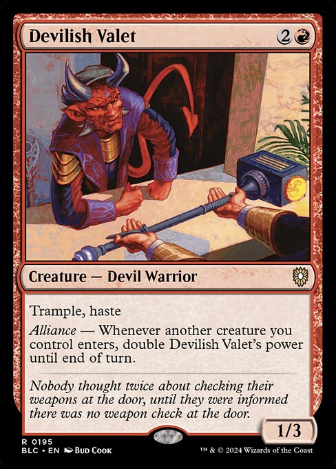 Devilish Valet [Bloomburrow Commander - 195]