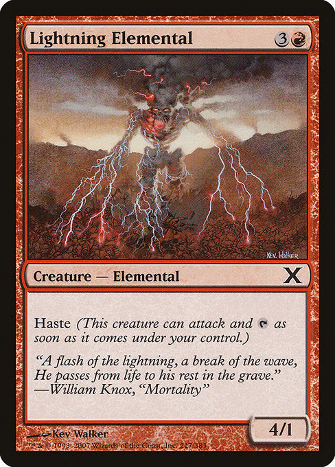 Lightning Elemental [Tenth Edition - 217]