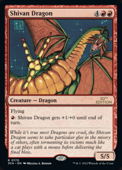 Shivan Dragon [30th Anniversary Edition - 170]