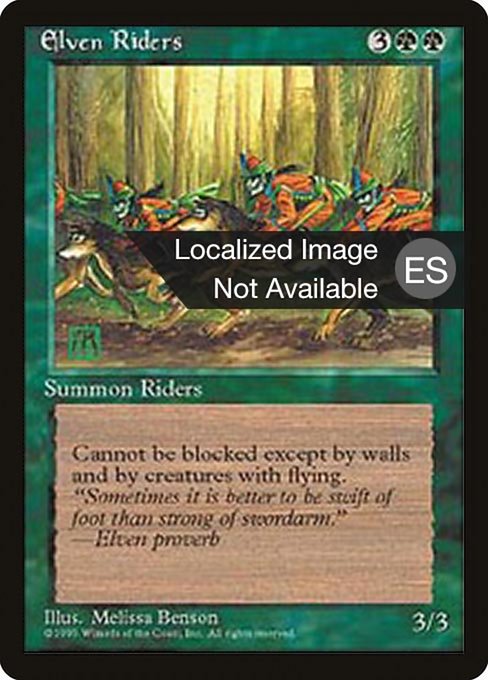Elven Riders [Fourth Edition Foreign Black Border - 242]