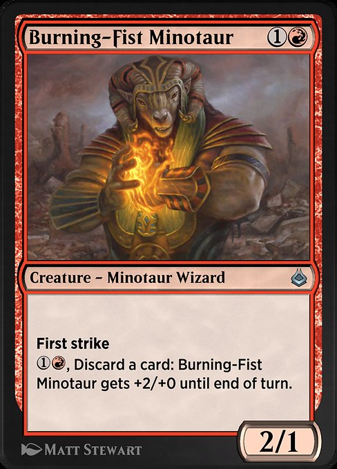 Burning-Fist Minotaur [Amonkhet Remastered - 143]