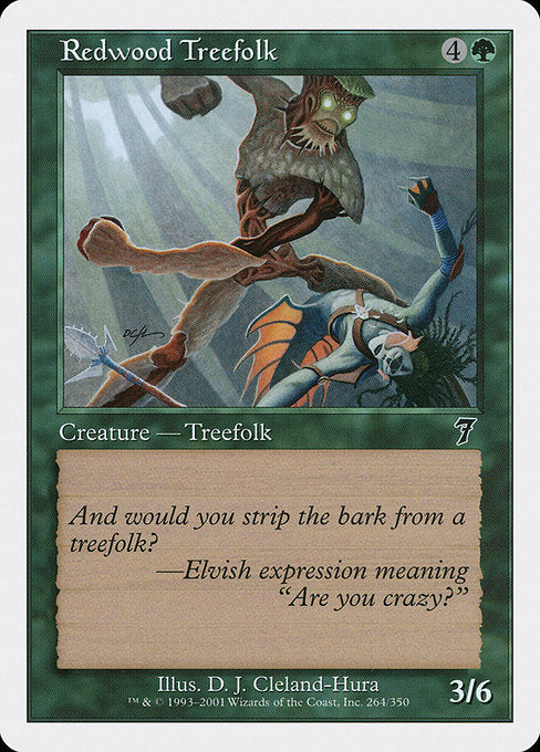 Redwood Treefolk [Seventh Edition - 264]