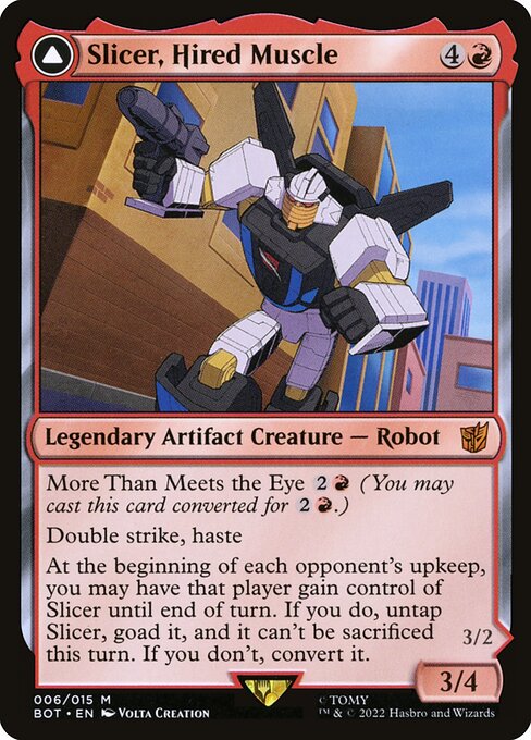 Slicer, Hired Muscle // Slicer, High-Speed Antagonist [Transformers - 6]