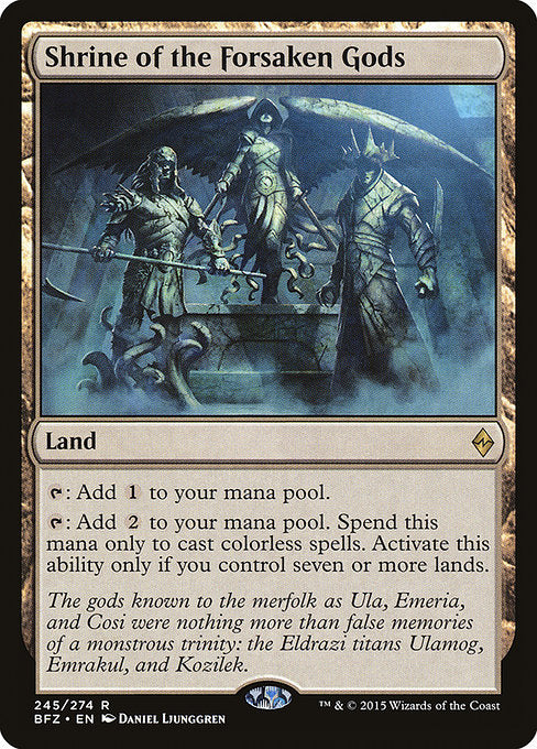 Shrine of the Forsaken Gods [Battle for Zendikar - 245]
