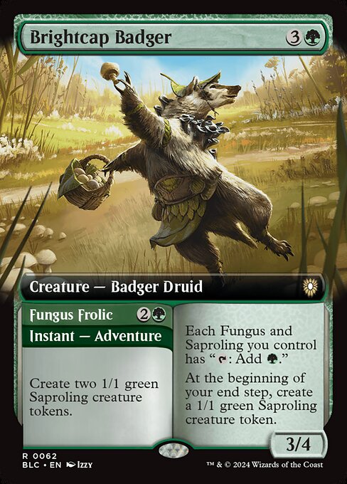Brightcap Badger // Fungus Frolic [Bloomburrow Commander - 62]