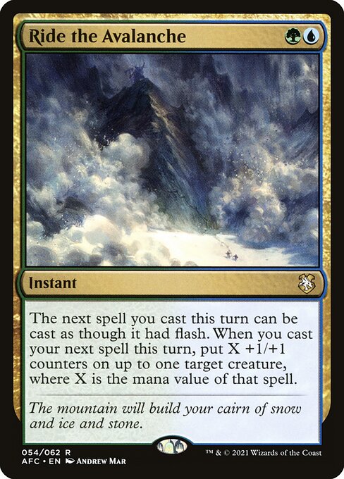 Ride the Avalanche [Forgotten Realms Commander - 54]