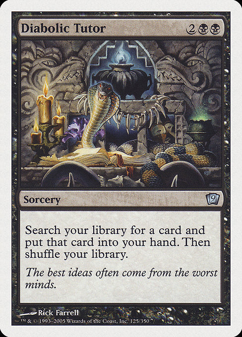 Diabolic Tutor [Ninth Edition - 125]