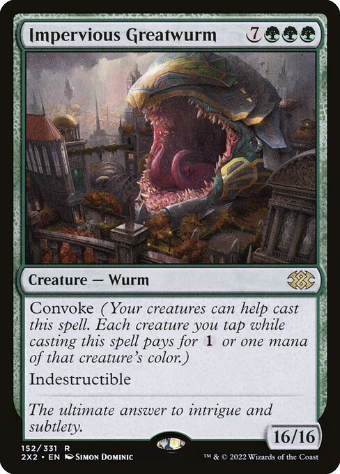 Impervious Greatwurm [Double Masters 2022 - 152]