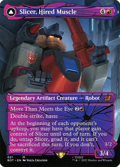 Slicer, Hired Muscle // Slicer, High-Speed Antagonist [Transformers - 21]