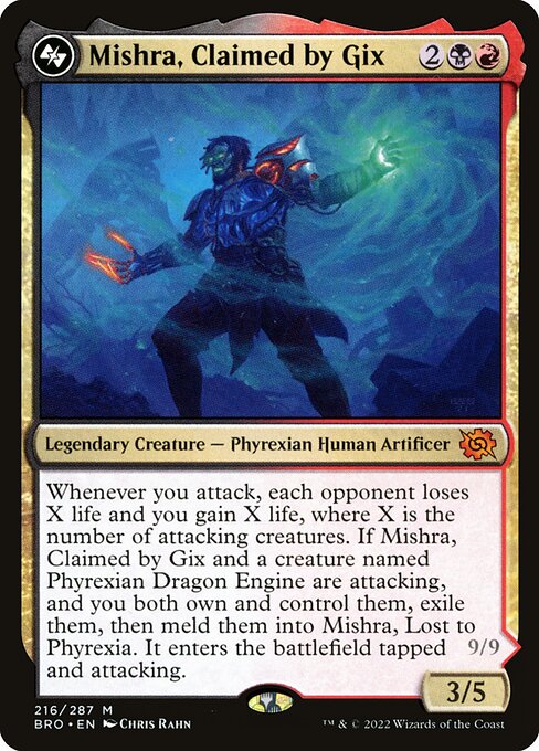 Mishra, Claimed by Gix // Mishra, Lost to Phyrexia [The Brothers' War - 216]