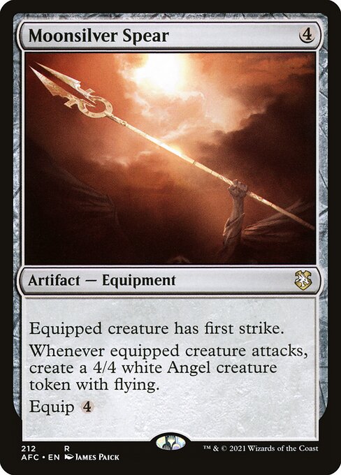 Moonsilver Spear [Forgotten Realms Commander - 212]