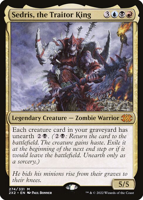 Sedris, the Traitor King [Double Masters 2022 - 274]