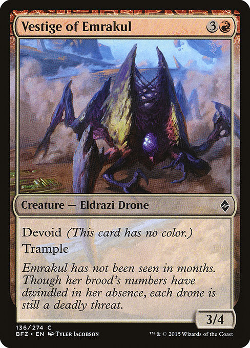 Vestige of Emrakul [Battle for Zendikar - 136]