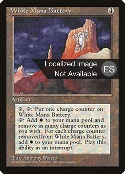 White Mana Battery [Fourth Edition Foreign Black Border - 357]