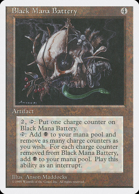 Black Mana Battery [Fourth Edition - 298]