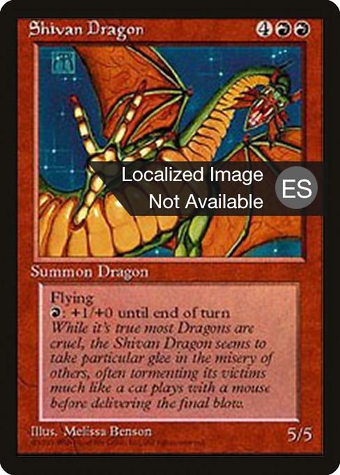 Shivan Dragon [Fourth Edition Foreign Black Border - 220]