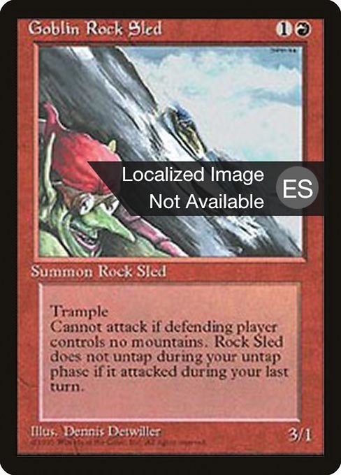 Goblin Rock Sled [Fourth Edition Foreign Black Border - 199]