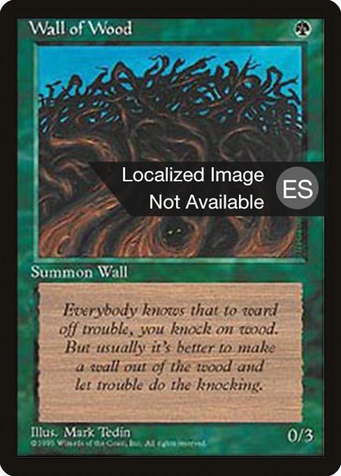 Wall of Wood [Fourth Edition Foreign Black Border - 284]