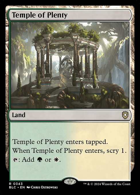 Temple of Plenty [Bloomburrow Commander - 343]