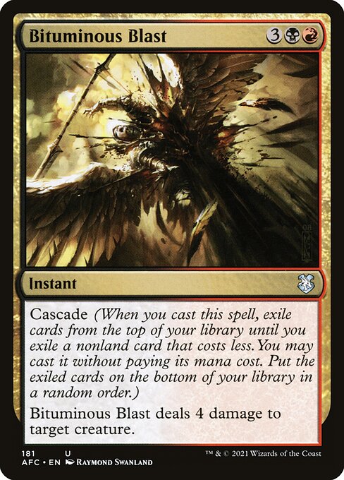 Bituminous Blast [Forgotten Realms Commander - 181]