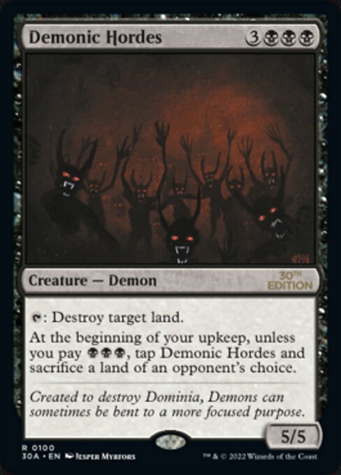Demonic Hordes [30th Anniversary Edition - 100]