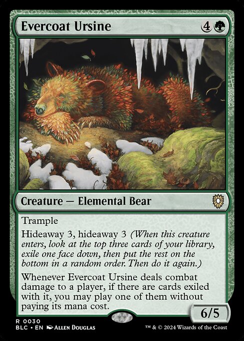 Evercoat Ursine [Bloomburrow Commander - 30]