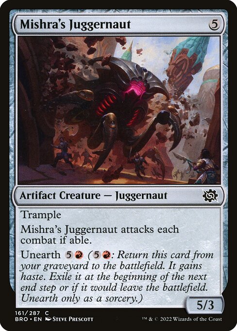Mishra's Juggernaut [The Brothers' War - 161]