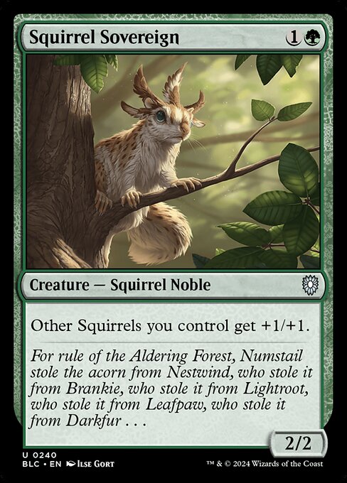 Squirrel Sovereign [Bloomburrow Commander - 240]