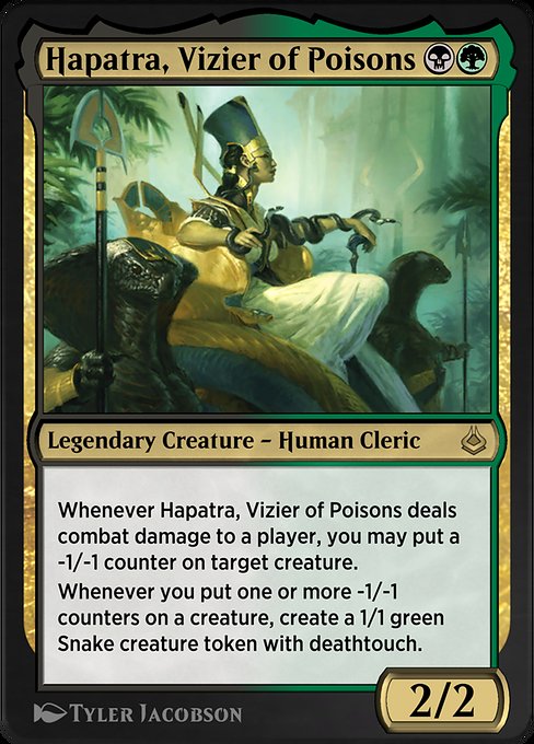 Hapatra, Vizier of Poisons [Amonkhet Remastered - 238]