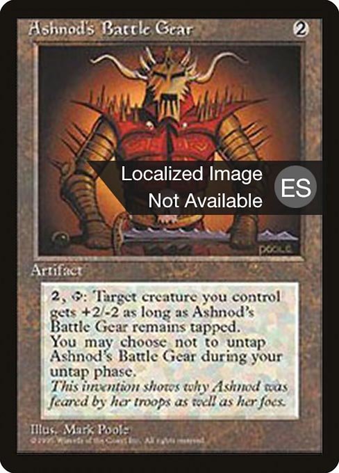 Ashnod's Battle Gear [Fourth Edition Foreign Black Border - 296]