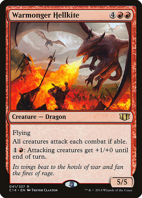Warmonger Hellkite [Commander 2014 - 41]