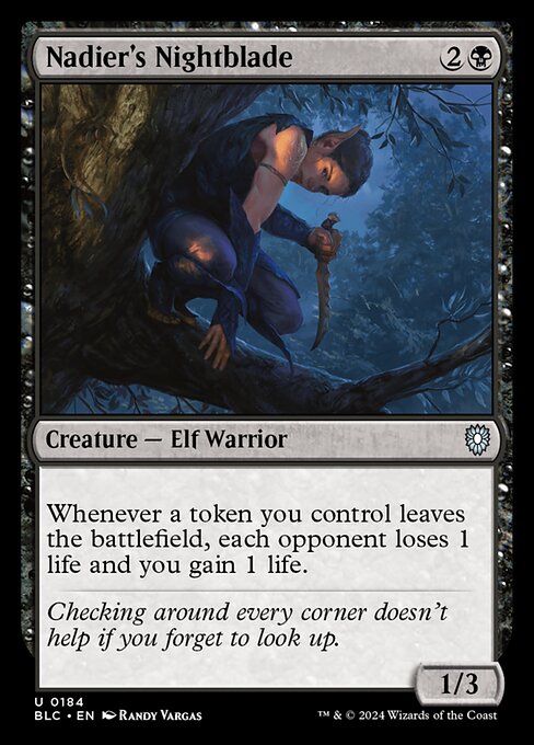 Nadier's Nightblade [Bloomburrow Commander - 184]