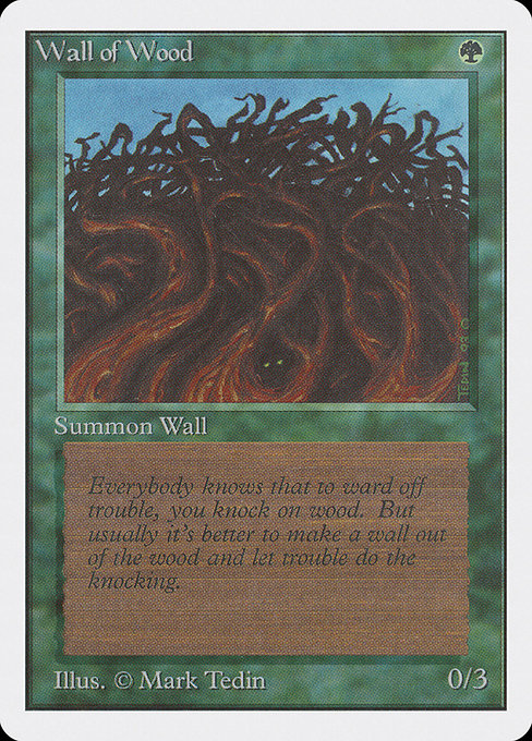 Wall of Wood [Unlimited Edition - 226]