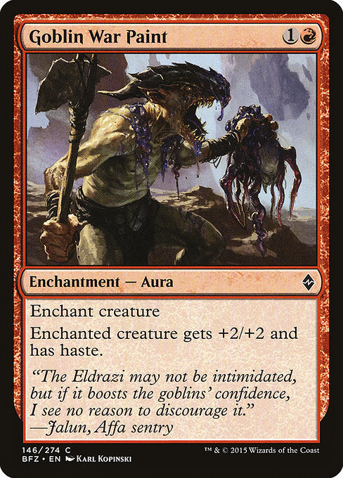 Goblin War Paint [Battle for Zendikar - 146]