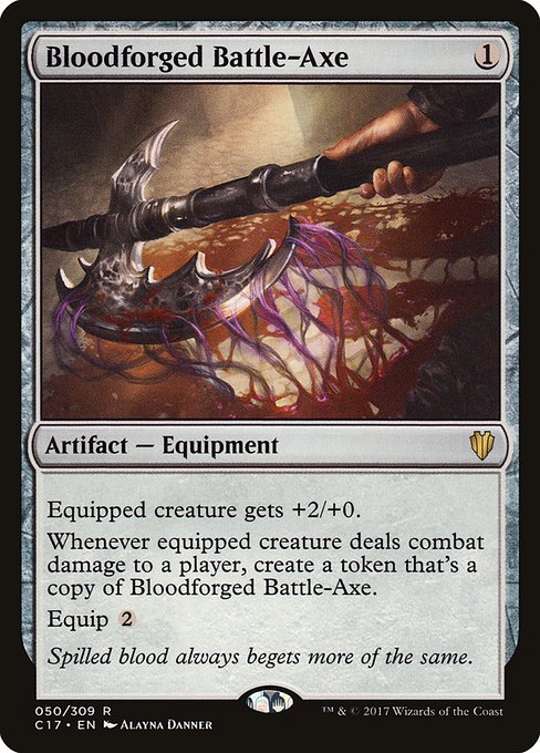 Bloodforged Battle-Axe [Commander 2017 - 50]