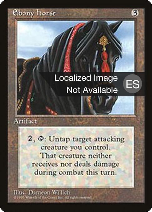Ebony Horse [Fourth Edition Foreign Black Border - 318]
