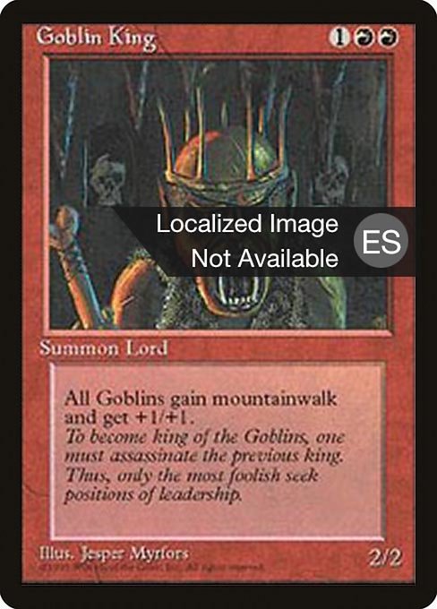 Goblin King [Fourth Edition Foreign Black Border - 198]