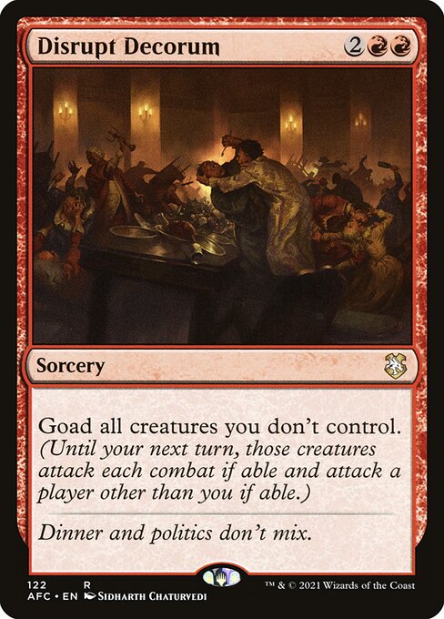 Disrupt Decorum [Forgotten Realms Commander - 122]