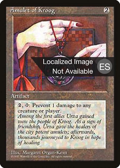 Amulet of Kroog [Fourth Edition Foreign Black Border - 293]