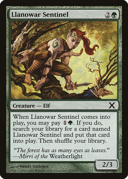 Llanowar Sentinel [Tenth Edition - 275]
