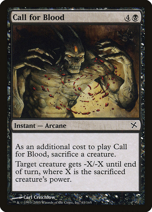 Call for Blood [Betrayers of Kamigawa - 63]