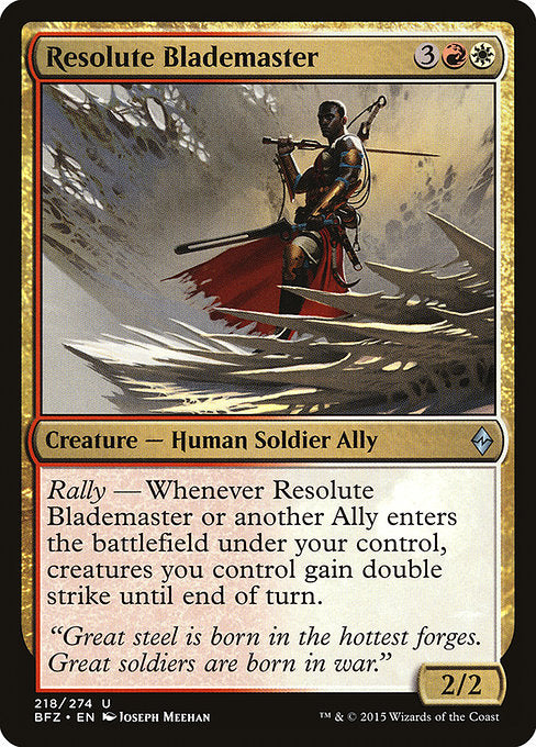 Resolute Blademaster [Battle for Zendikar - 218]