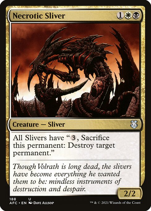 Necrotic Sliver [Forgotten Realms Commander - 188]