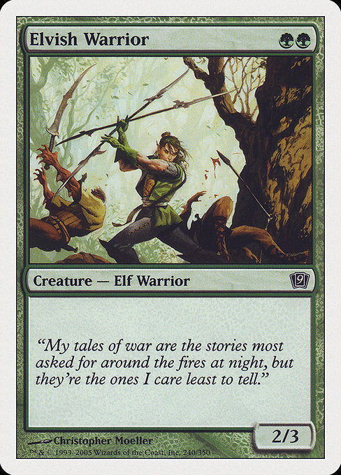 Elvish Warrior [Ninth Edition - 240]