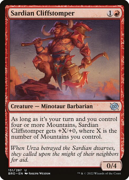 Sardian Cliffstomper [The Brothers' War - 151]