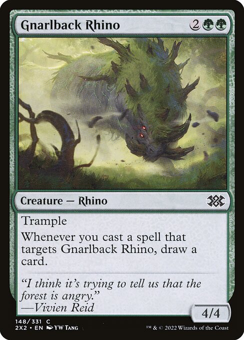 Gnarlback Rhino [Double Masters 2022 - 148]