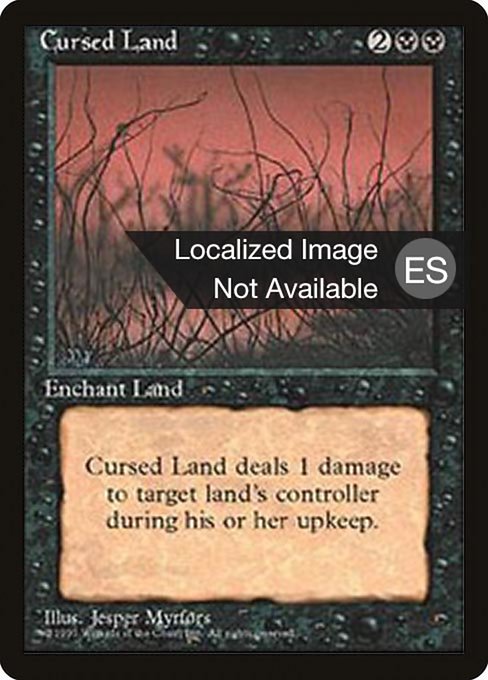 Cursed Land [Fourth Edition Foreign Black Border - 127]