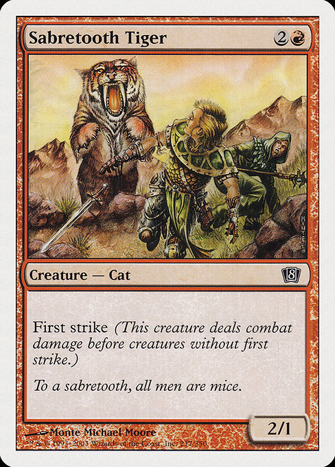 Sabretooth Tiger [Eighth Edition - 217]