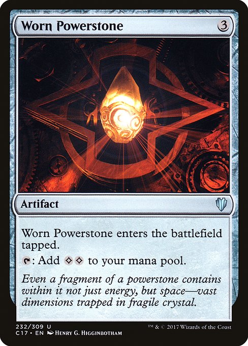 Worn Powerstone [Commander 2017 - 232]
