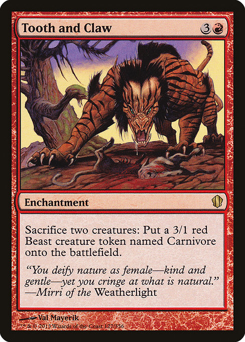 Tooth and Claw [Commander 2013 - 127]
